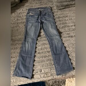Diesel Blue Boot Cut Jeans with Vintage Look